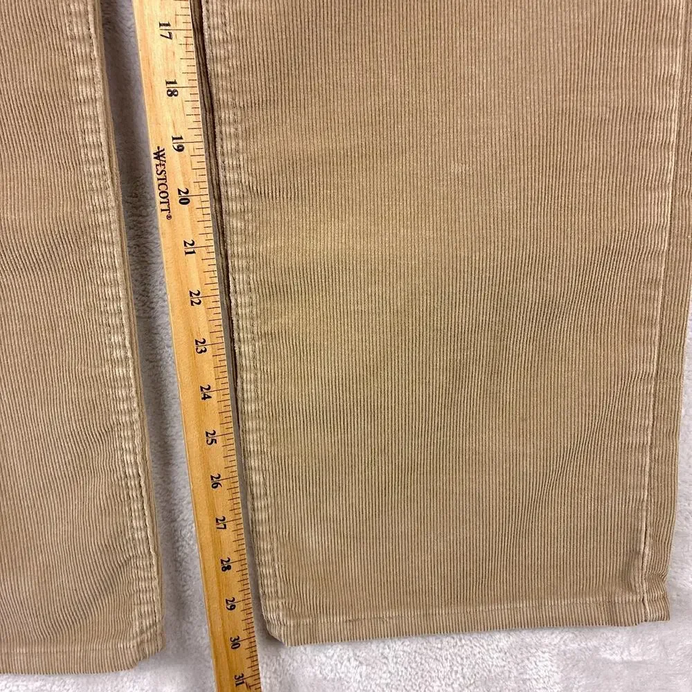 VTG Levis 559 Pants Men 33x30 Beige Corduroy Relaxed Straight Baggy Skate Y2K